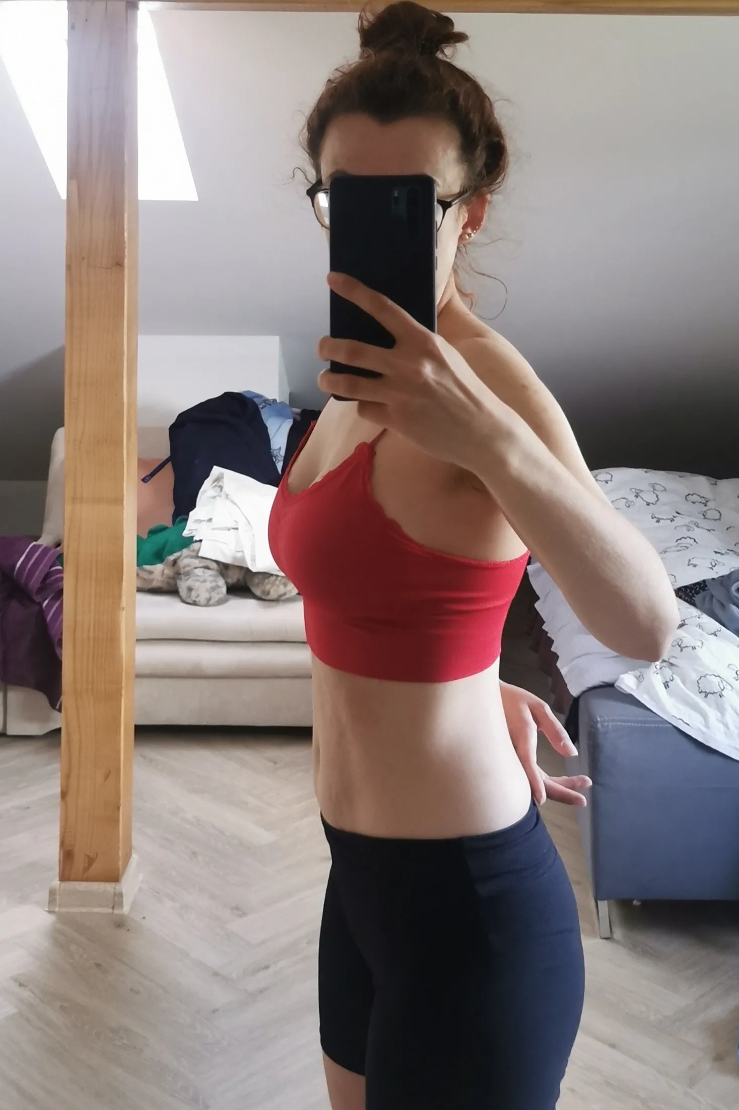 Przemiana Klientki - Ania po ćwiczeniach personalnych z trenerem Patrykiem Michałkiem.