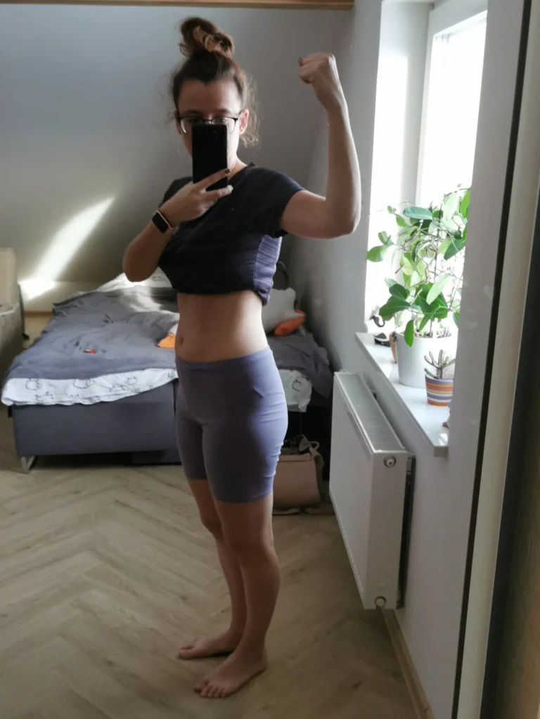 Przemiany Klientów - Ania na początku przygody z treningami personalnymi.